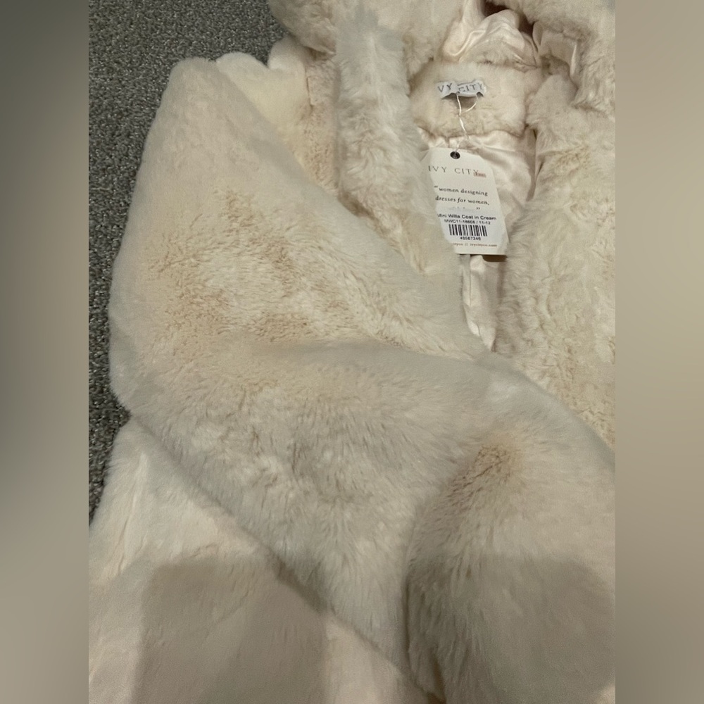 Ivy city co “Mini Willa Coat in Cream”